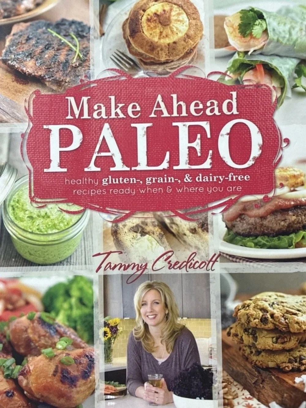 Make Ahead Paleo Cookbook by - Red Cover